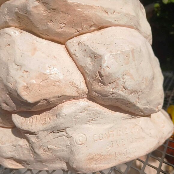 Vintage Continental Studios Native American Indian Woman Chalkware Sculpture - Picture 13 of 13